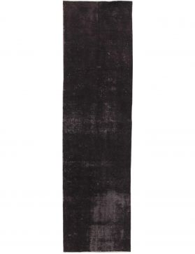 Persischer Vintage Teppich 328 x 90 schwarz