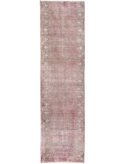 Grau Persien Persischer Vintage Teppich 310 x 85 cm