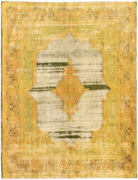Persischer Vintage Teppich 425 x 317 gelb