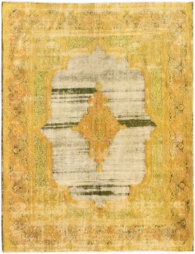 Tappeto vintage persiano  giallo <br/>425 x 317 cm