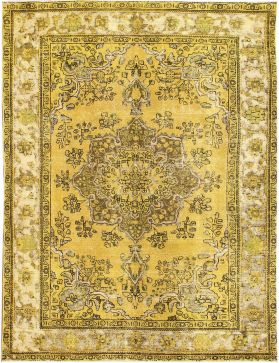 Persischer Vintage Teppich 295 x 195 gelb