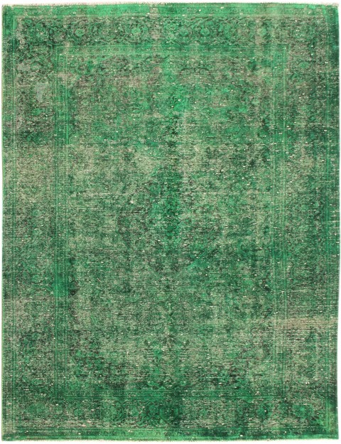 Grün Persien Persischer Vintage Teppich 310 x 195 cm