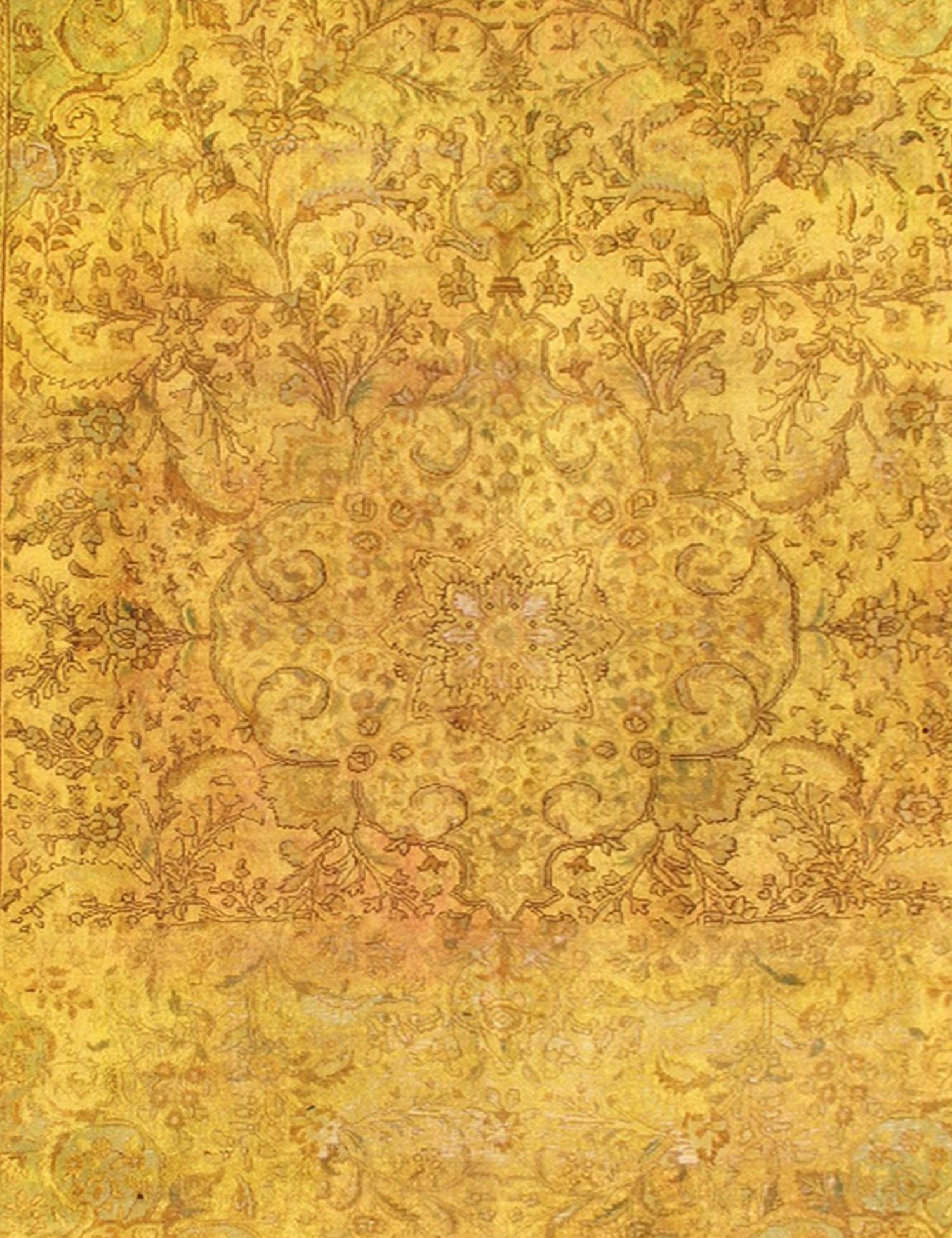 Tapis Persan vintage  jaune <br/>355 x 250 cm