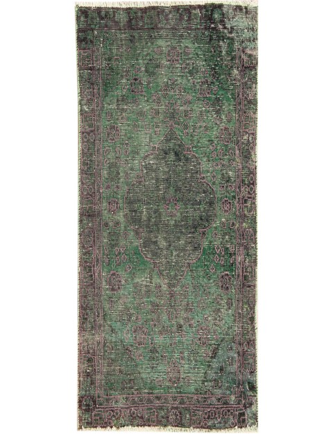 Grün Persien Persischer Vintage Teppich 140 x 85 cm