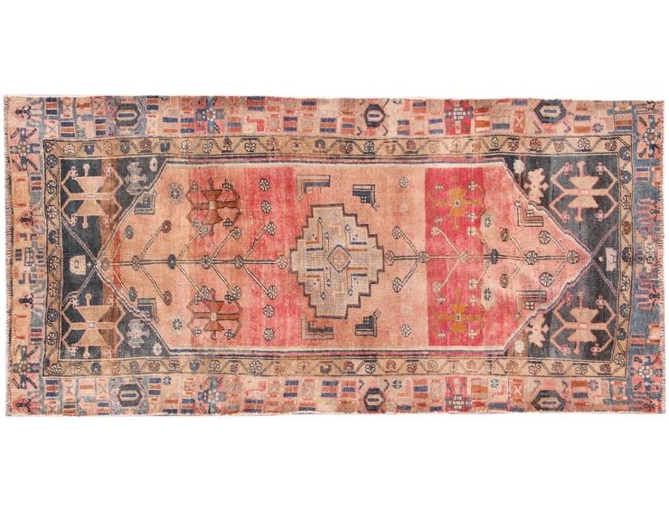 Beige Persia Retro Rug 253 x 126 cm