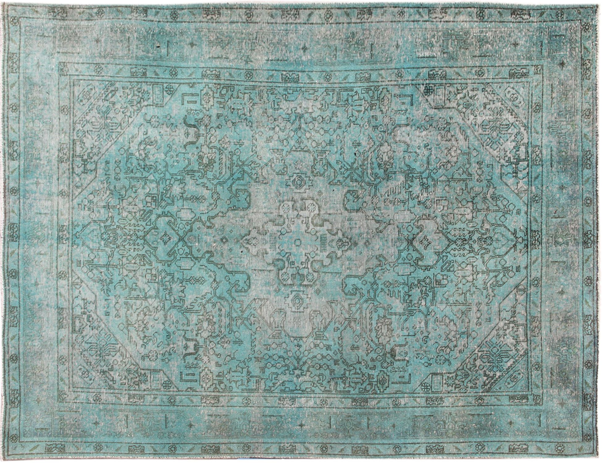 Perzisch Vintage Tapijt  groen <br/>285 x 190 cm