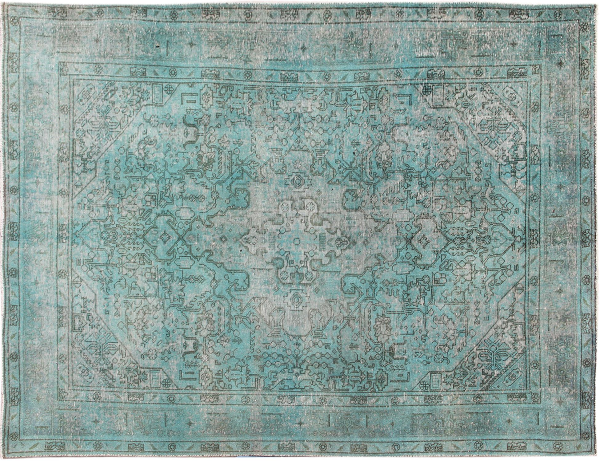 Tappeto vintage persiano  verde <br/>285 x 190 cm