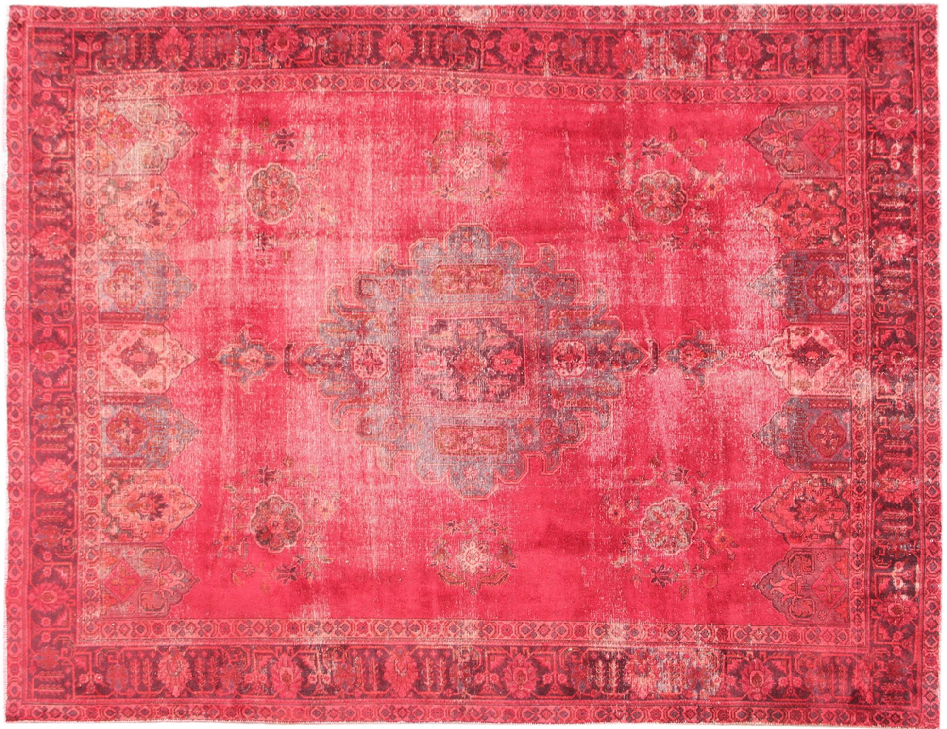 Tapis Persan vintage  rouge <br/>400 x 290 cm
