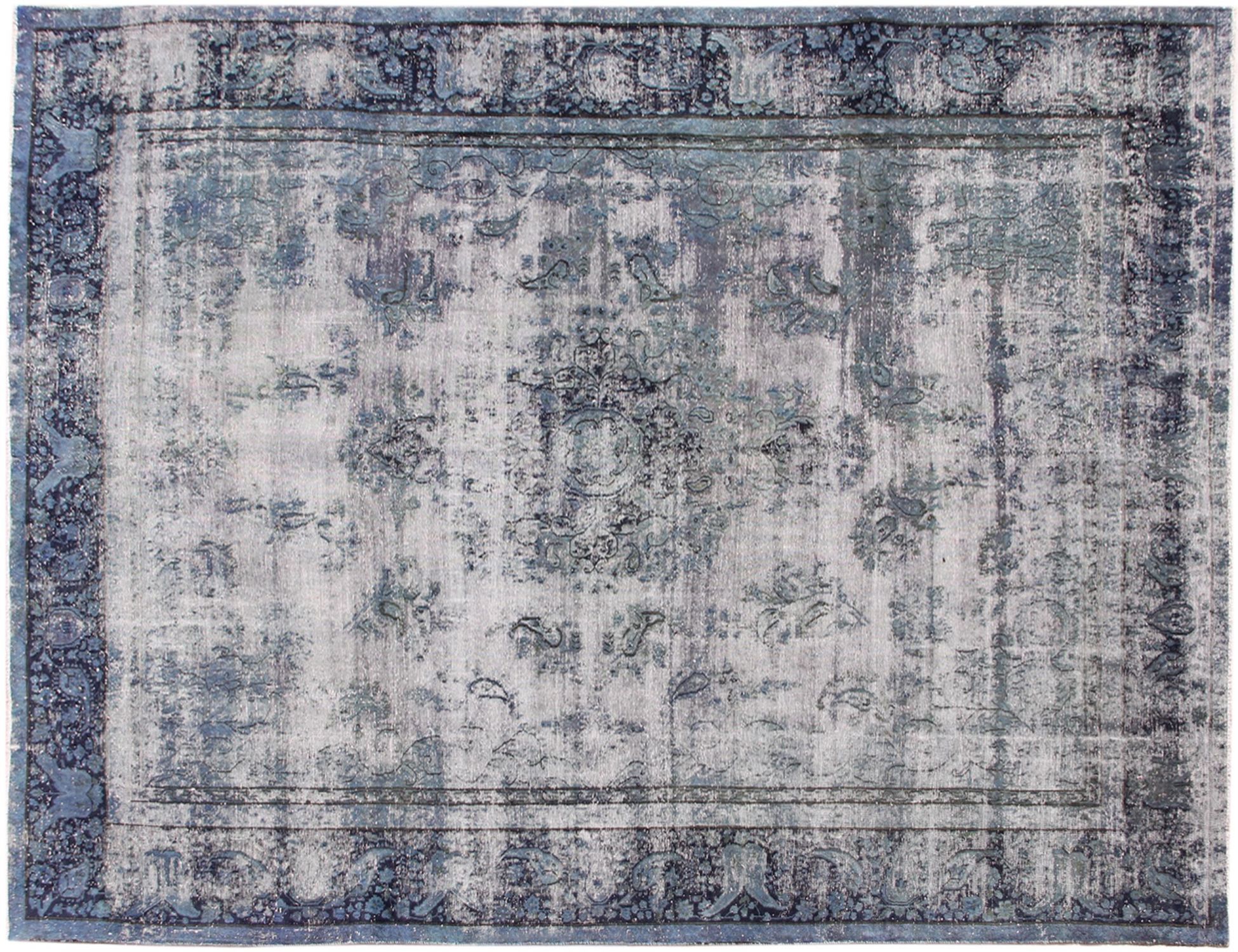 Alfombra persa vintage  azul <br/>389 x 275 cm