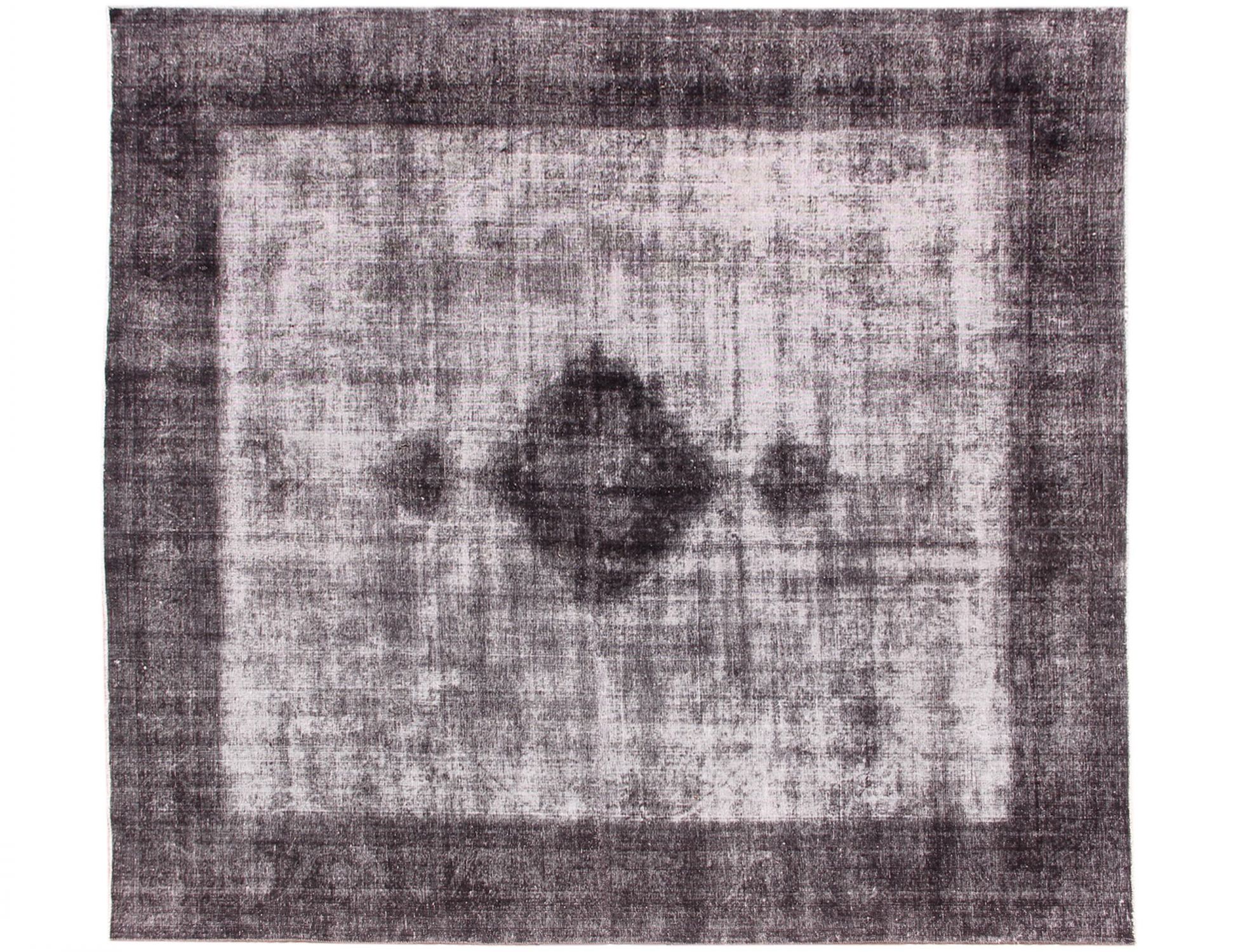 Persischer Vintage Teppich  schwarz <br/>380 x 335 cm