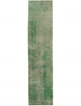 Persisk Vintagetæppe 330 x 75 grøn