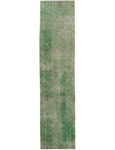 Grün Persien Persischer Vintage Teppich 330 x 75 cm