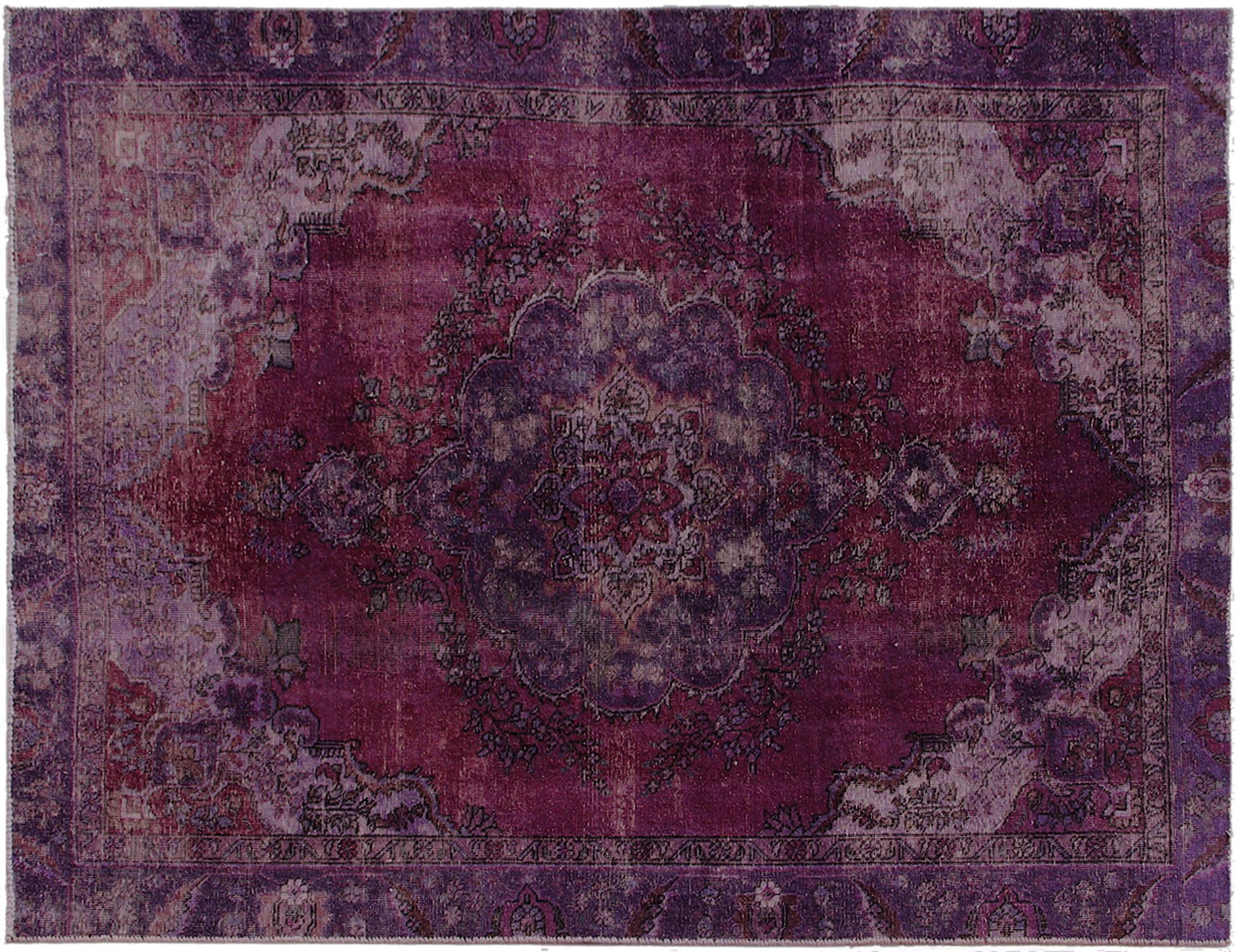 Persisk Vintagetæppe  lilla <br/>255 x 185 cm