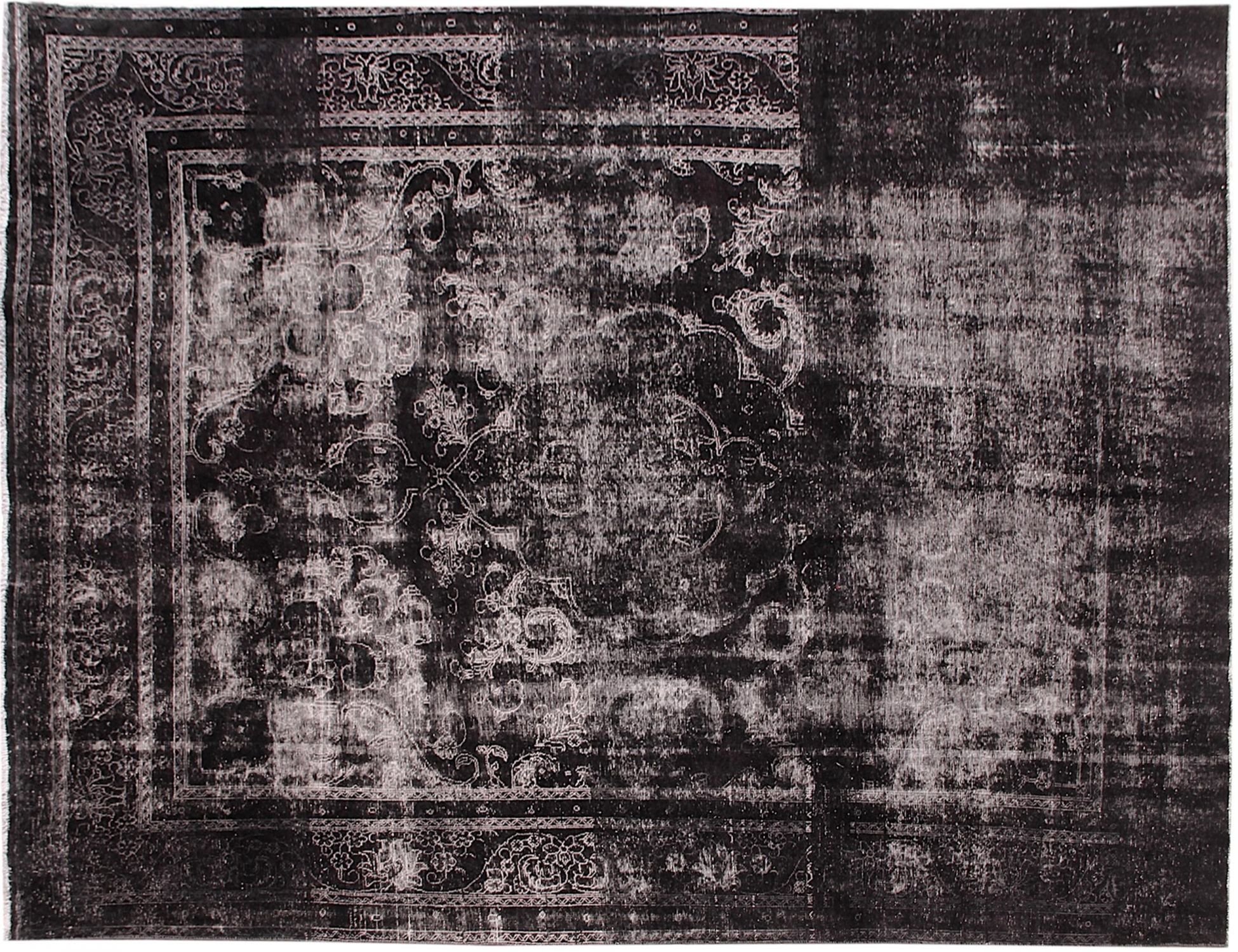 Persischer Vintage Teppich  schwarz <br/>383 x 285 cm