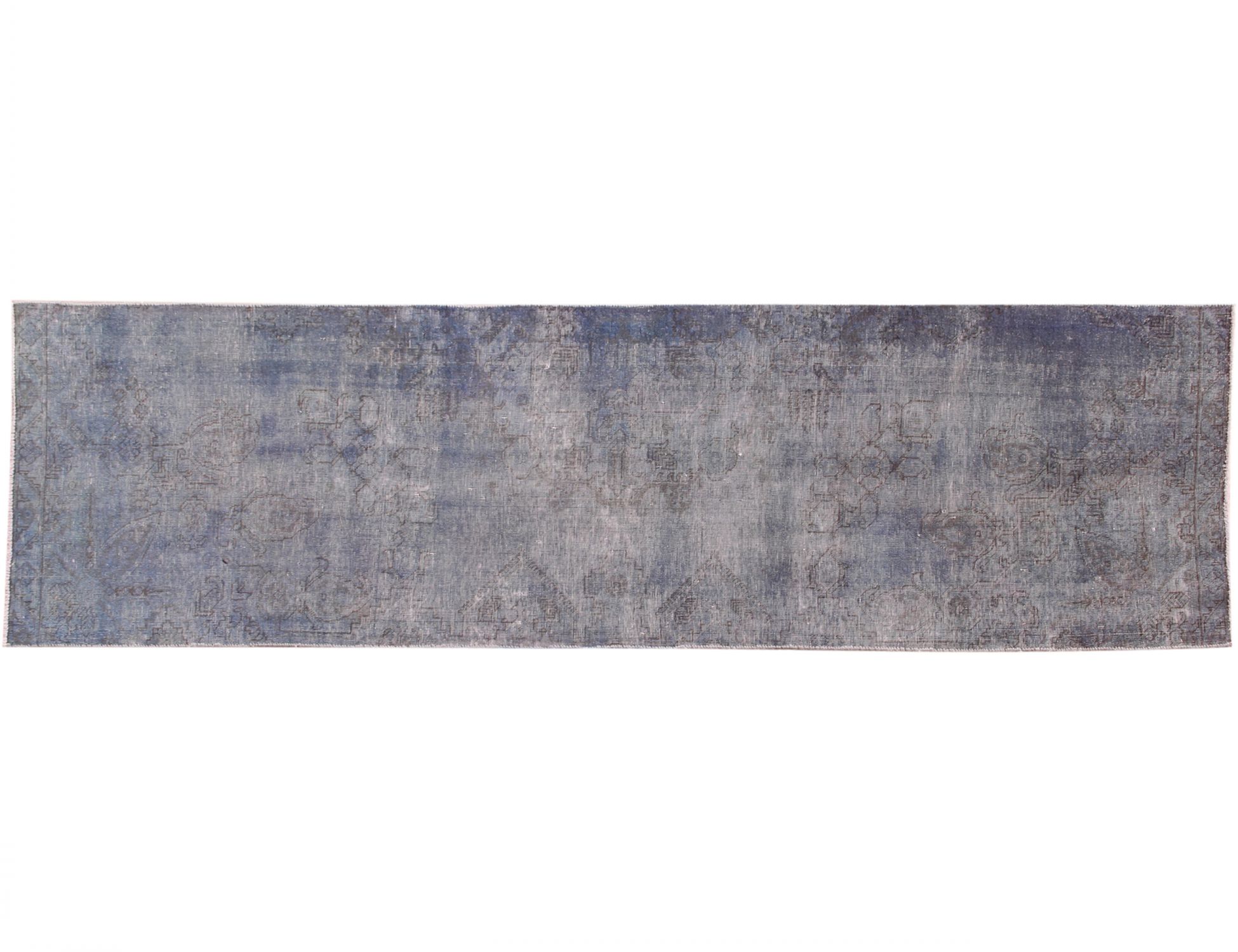 Alfombra persa vintage  azul <br/>325 x 95 cm
