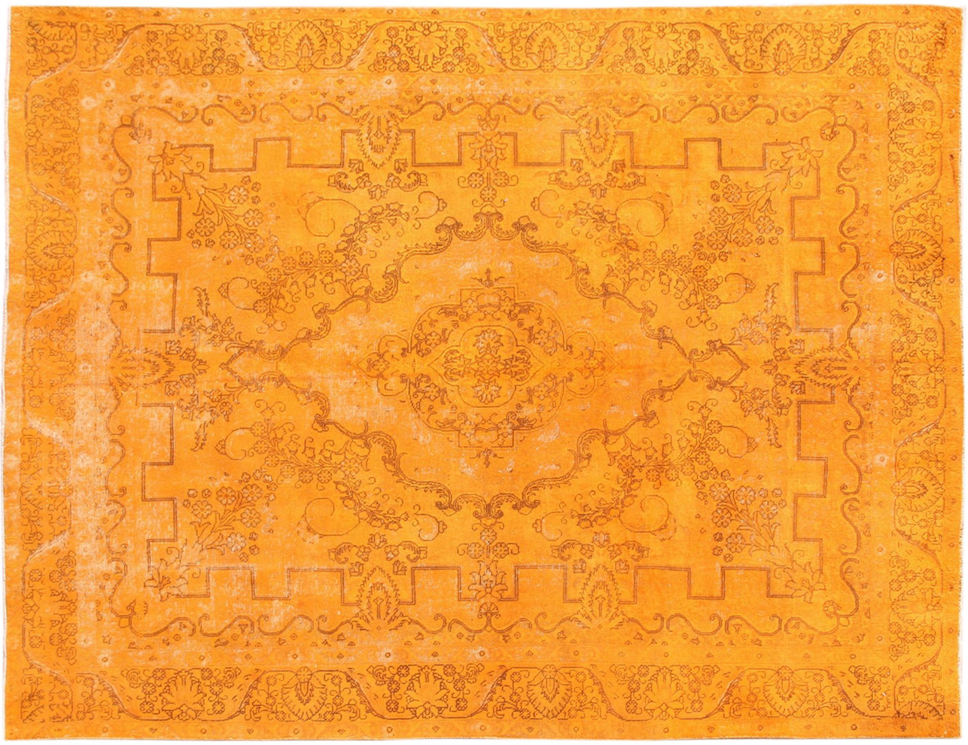 Perzisch Vintage Tapijt  oranje <br/>385 x 280 cm