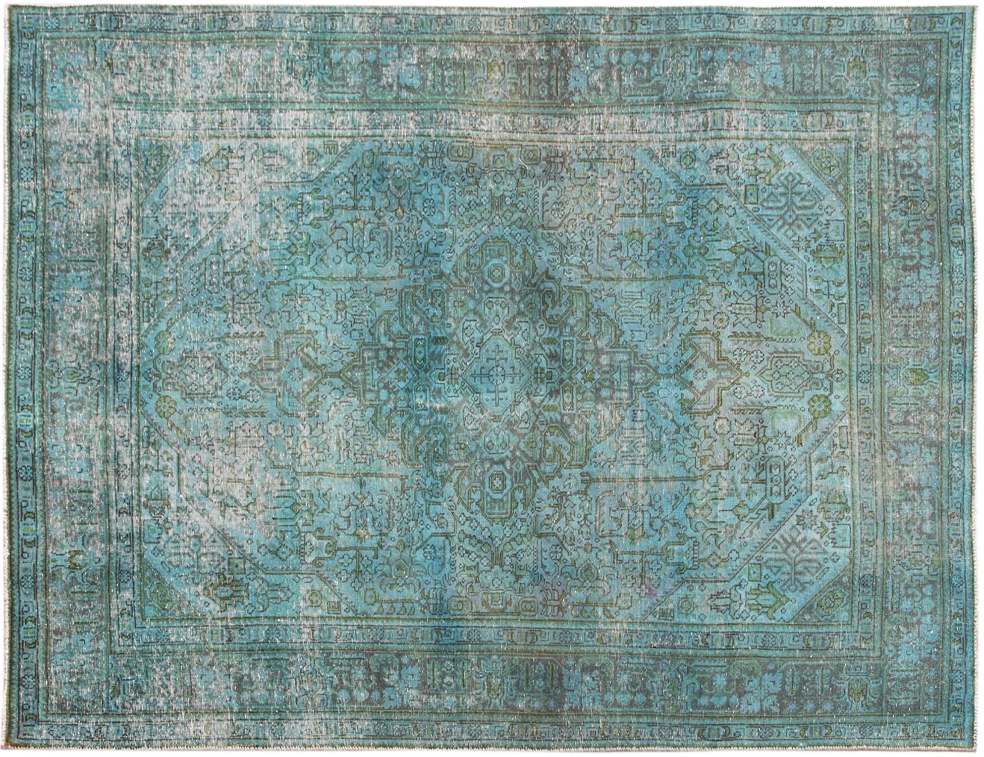 Tapis Persan vintage  vert <br/>300 x 200 cm