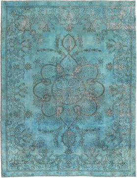 Alfombra persa vintage 323 x 223 turquesa