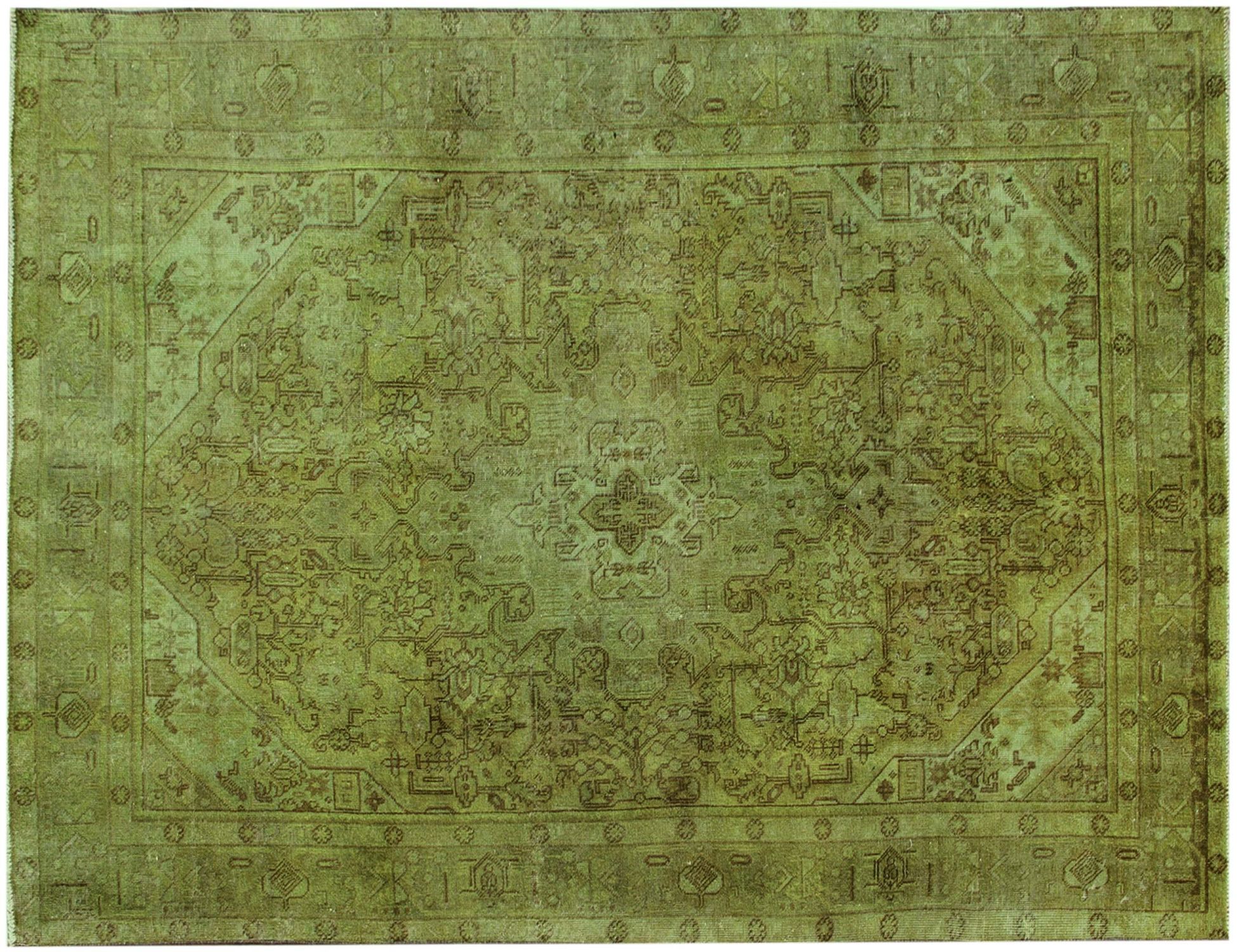 Tapis Persan vintage  vert <br/>285 x 185 cm