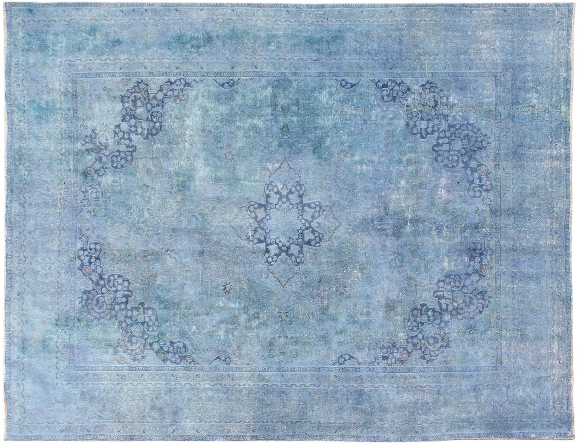 Persischer Vintage Teppich  blau <br/>380 x 287 cm