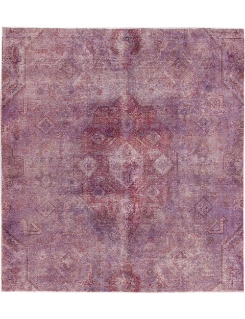 Lila Persien Persischer Vintage Teppich  233 x 210 cm