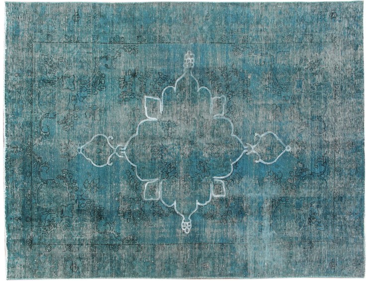 Groen Perzië Perzisch Vintage Tapijt  290 x 185 cm