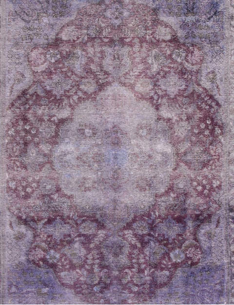 Lila Persien Persischer Vintage Teppich 280 x 195 cm - view 4