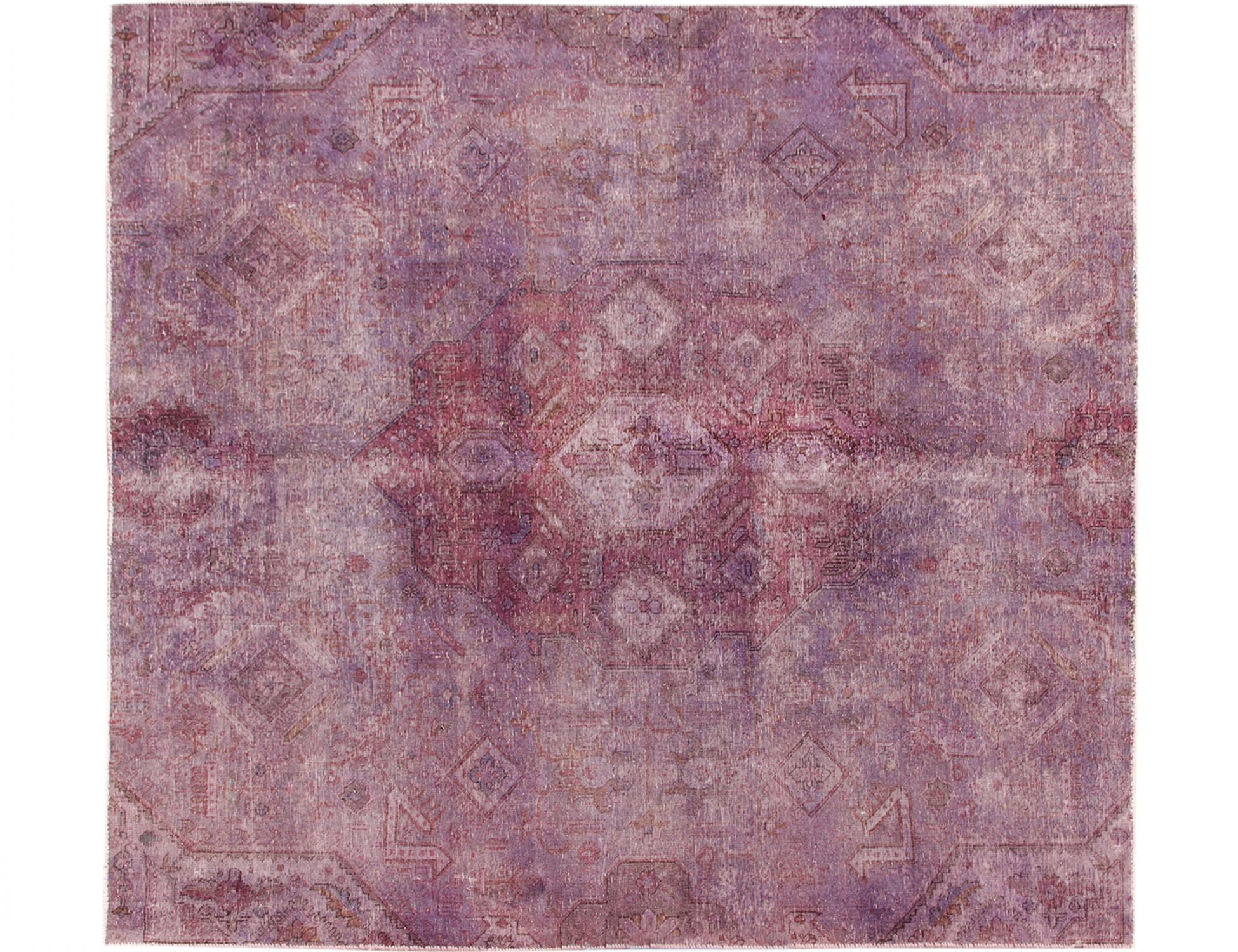 Alfombra persa vintage  púrpura <br/>233 x 210 cm