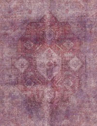 Lilla Persien Persisk Vintagetæppe 233 x 210 cm - view 3