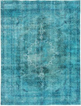 Persischer Vintage Teppich 370 x 272 türkis