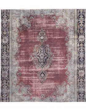 Tapis Persan vintage 257 x 227 turquoise