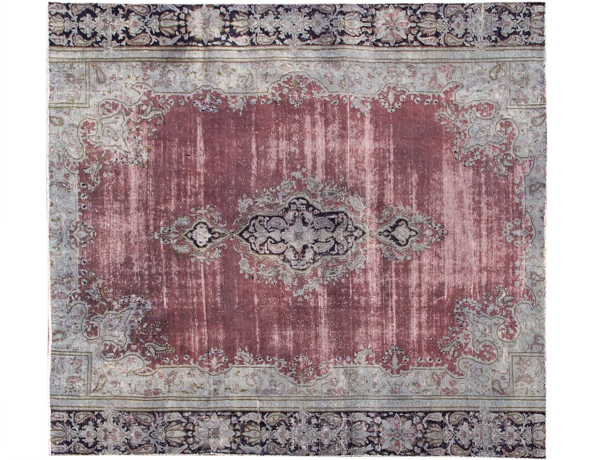 Tappeto vintage persiano  turchese <br/>257 x 227 cm