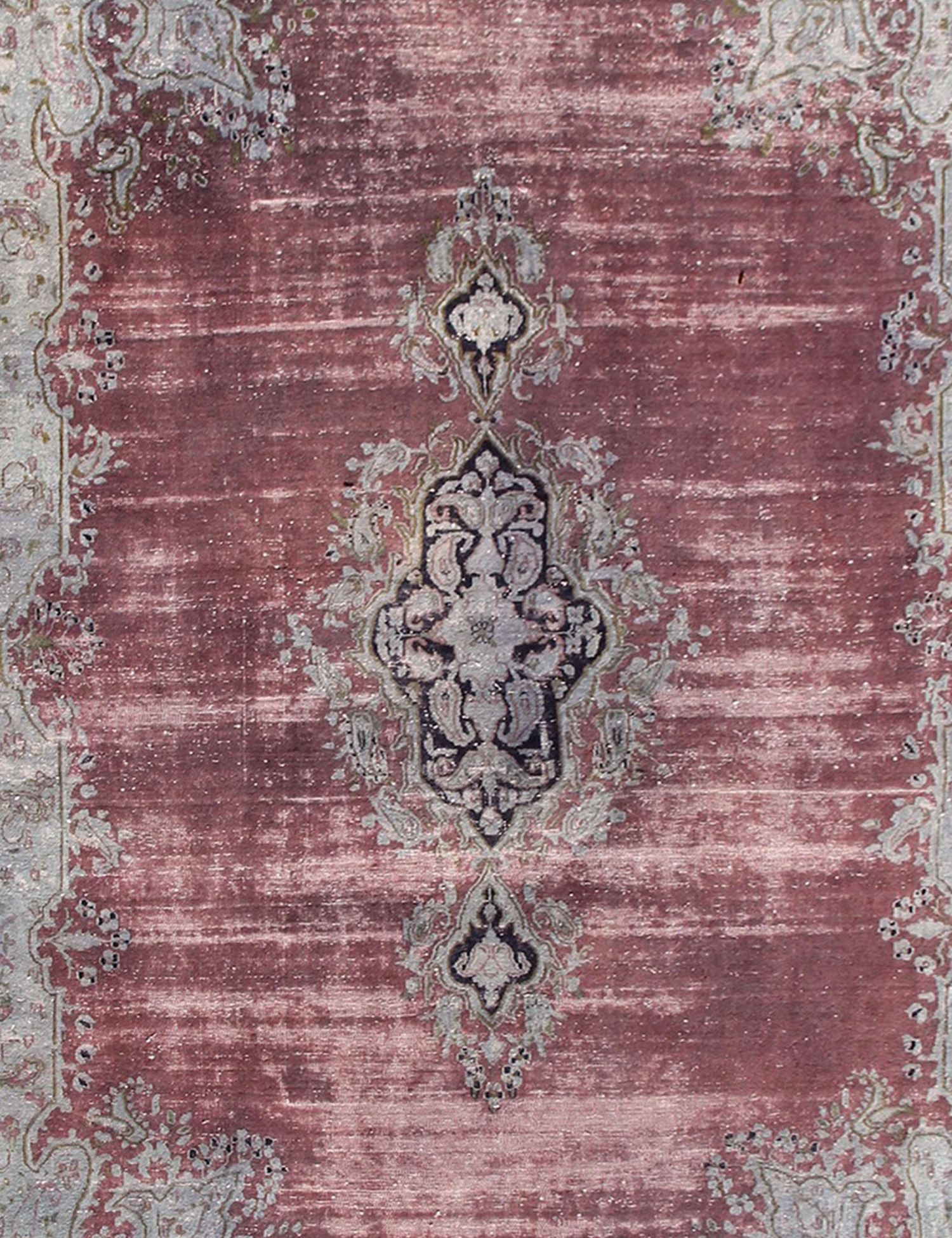 Alfombra persa vintage  turquesa <br/>257 x 227 cm