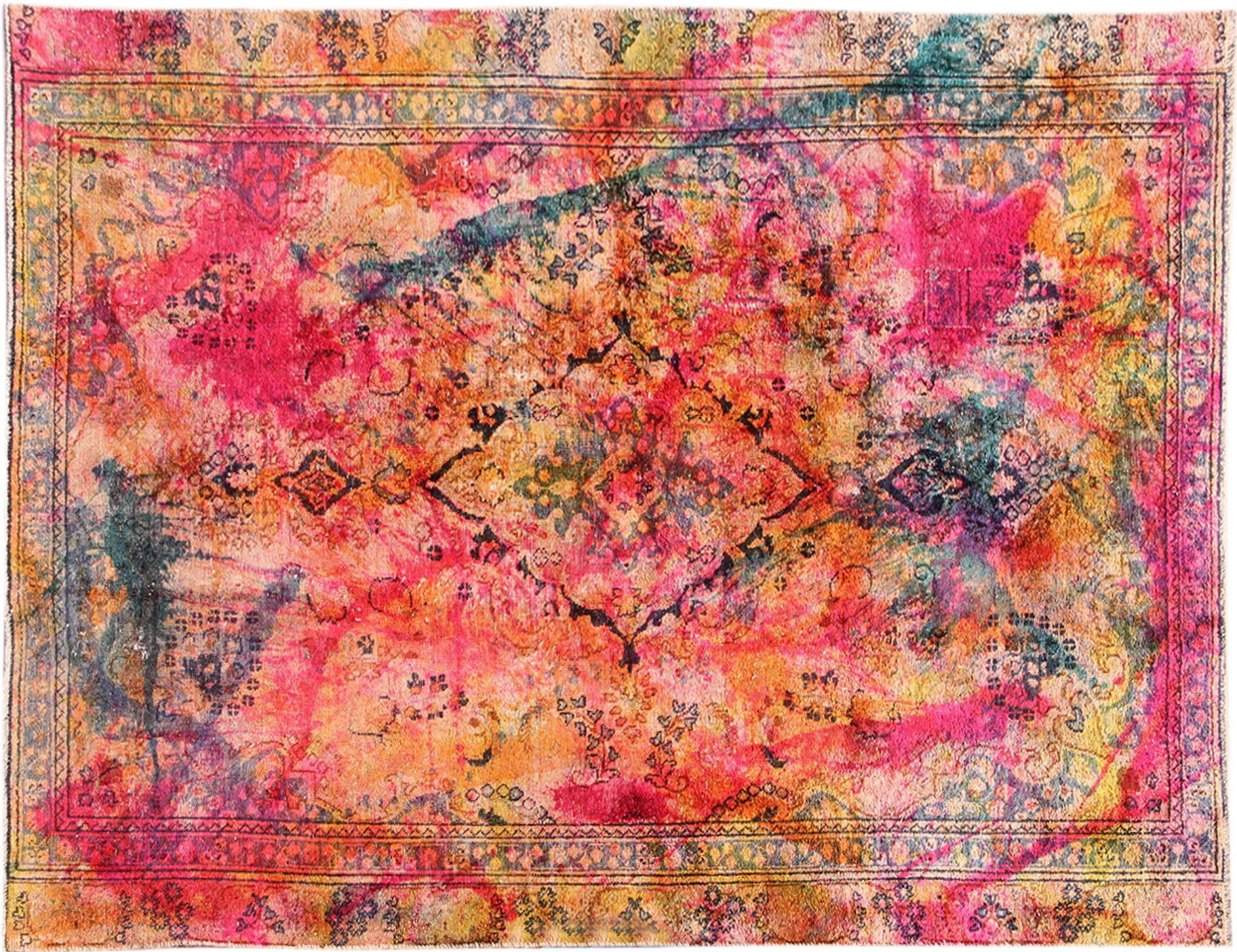 Persisk Vintagetæppe  multifarvet <br/>235 x 170 cm