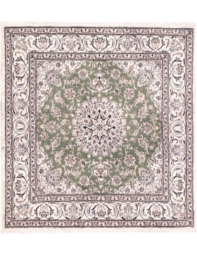 Grønn Persia Persisk Nain teppe  204 x 194 cm