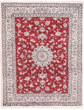 Persian Nain Rug 240 x 164 red 