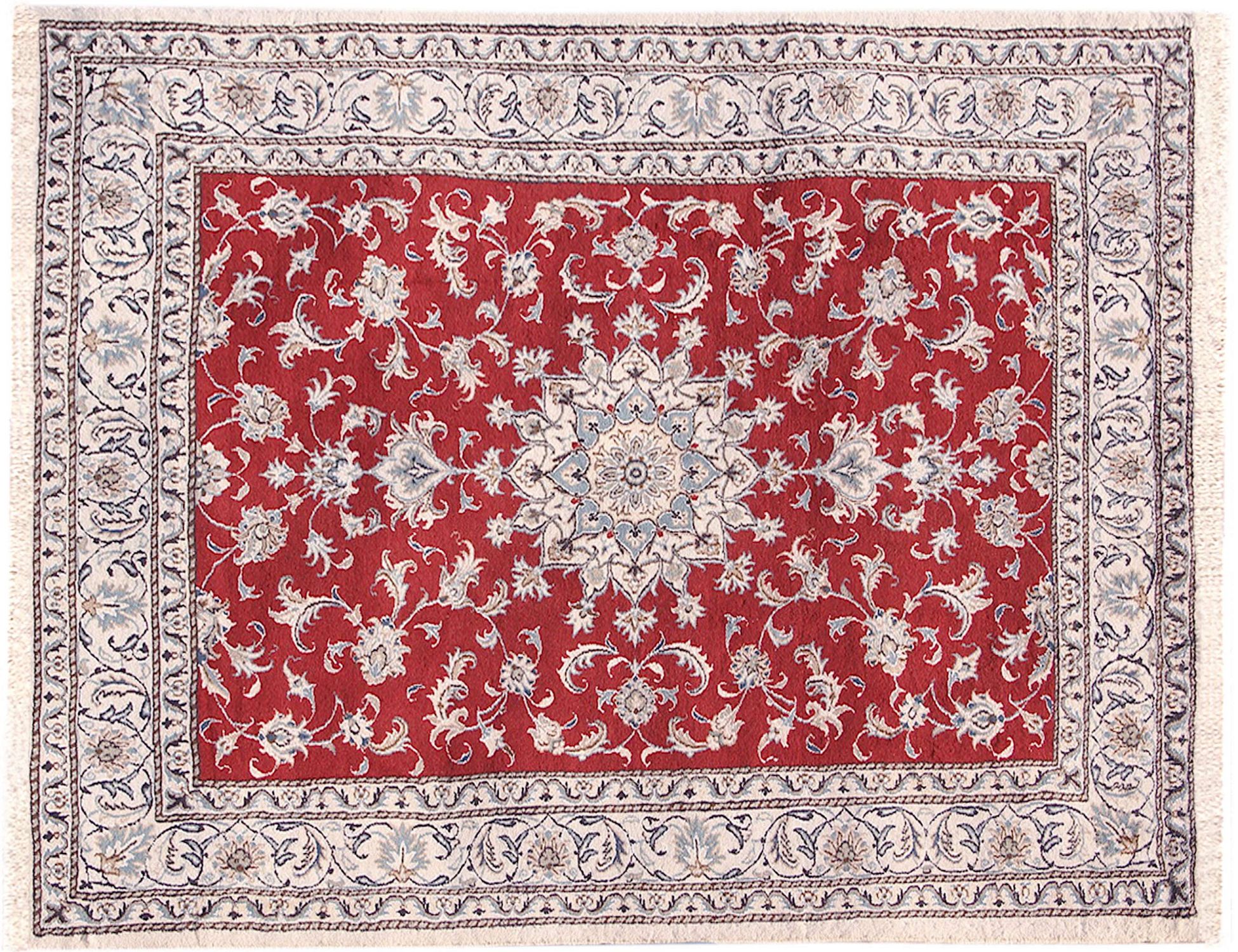 Persian Nain Rug  red  <br/>240 x 164 cm