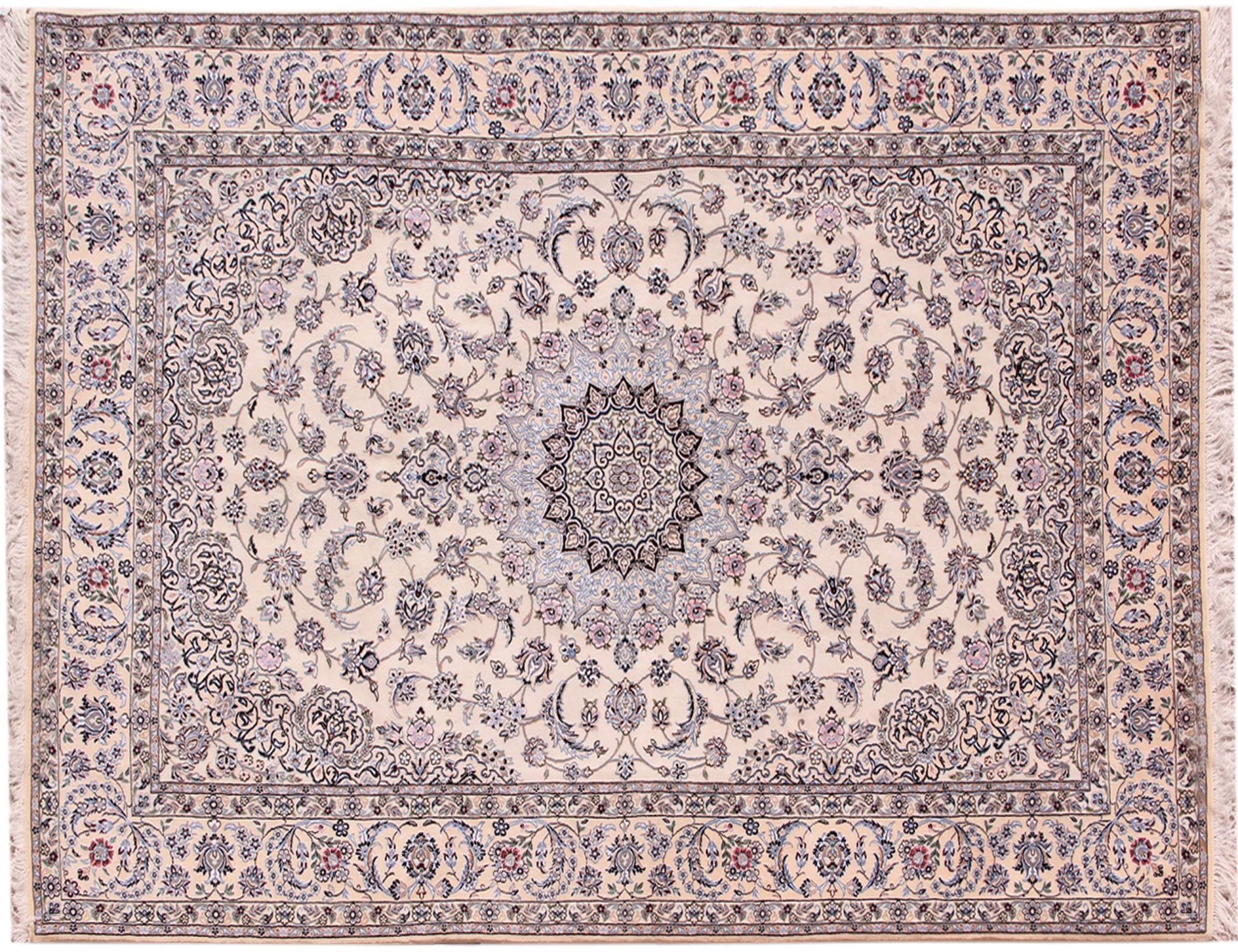 Persian Nain Rug  beige  <br/>312 x 200 cm