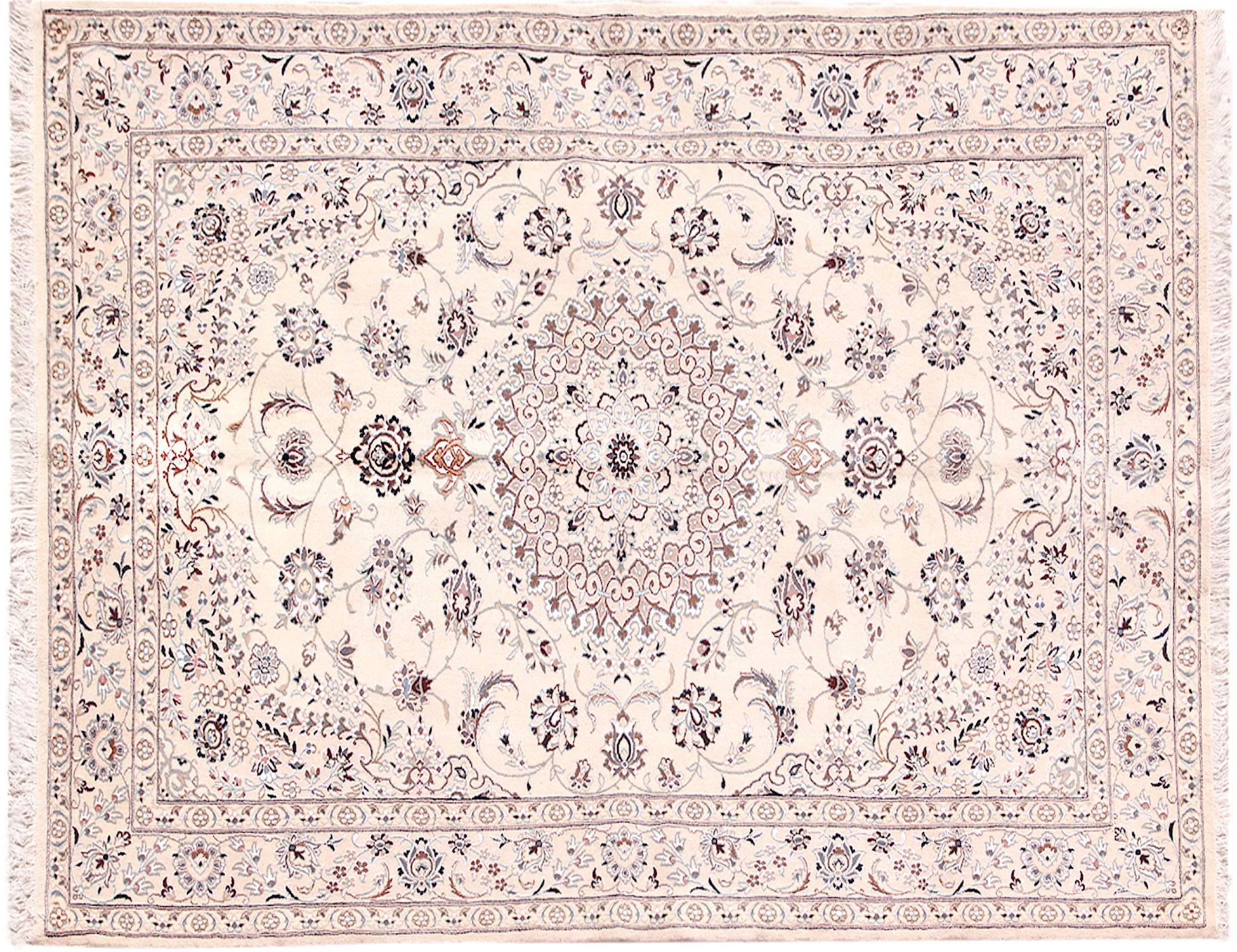 Persian Nain Rug  beige  <br/>252 x 152 cm