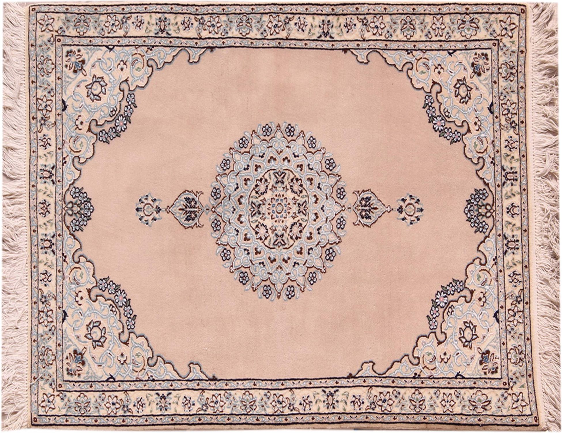Persian Nain Rug  beige  <br/>145 x 100 cm