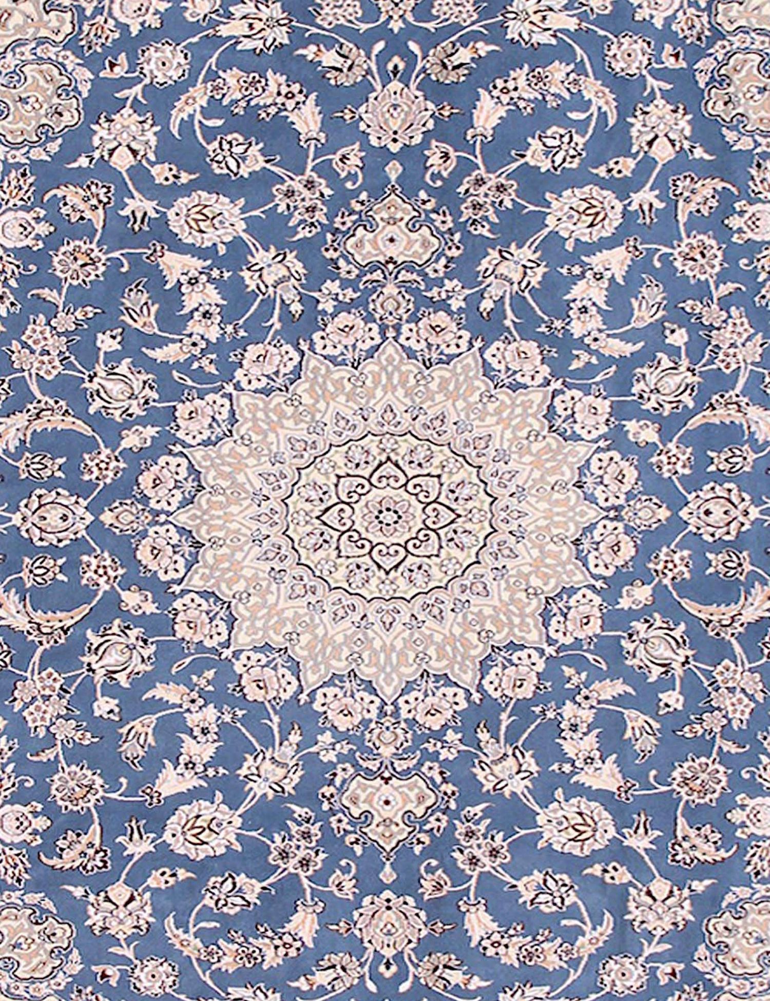 Persian Nain Rug  blue <br/>308 x 200 cm