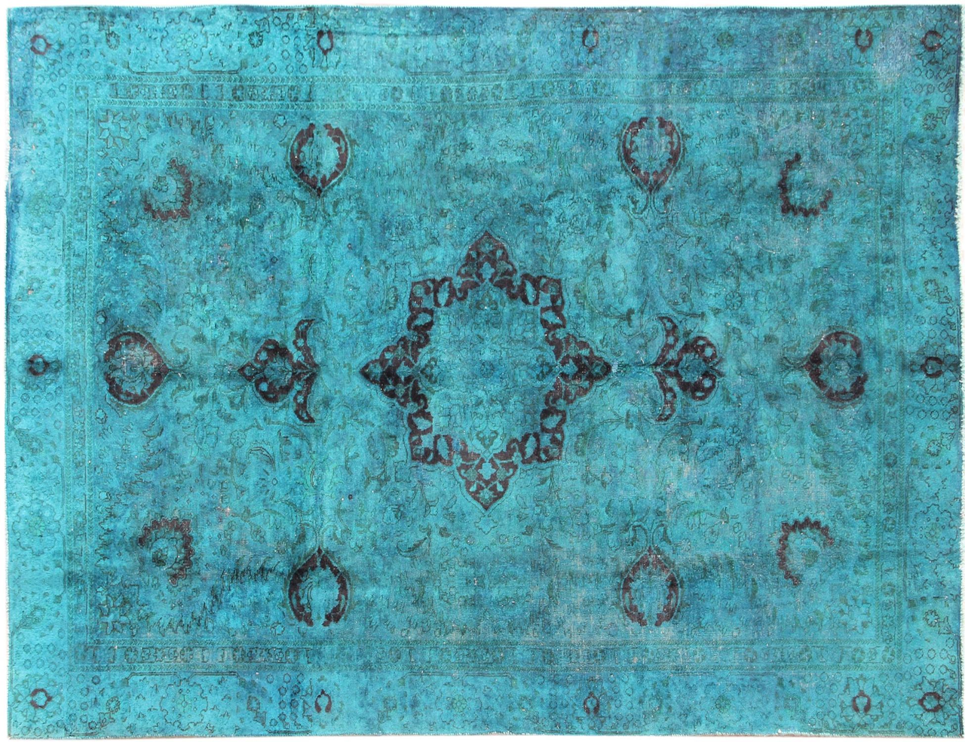Persischer Vintage Teppich  grün <br/>280 x 180 cm