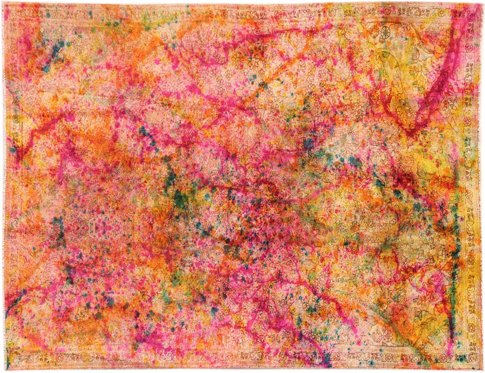 Persischer Vintage Teppich  mehrfarbig <br/>235 x 150 cm