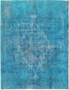 Persischer Vintage Teppich 305 x 205 türkis