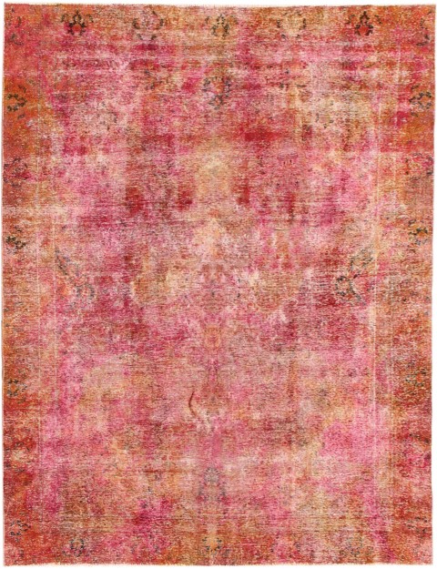 Mehrfarbig Persien Persischer Vintage Teppich 355 x 275 cm