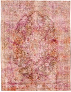Persischer Vintage Teppich 302 x 203 rot