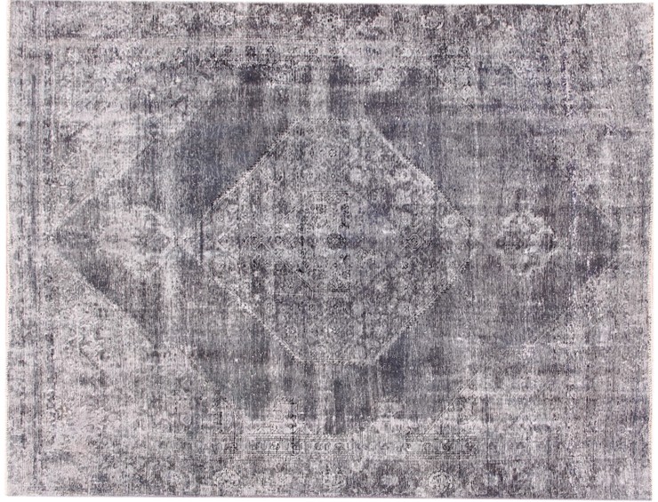 Grau Persien Persischer Vintage Teppich  286 x 220 cm