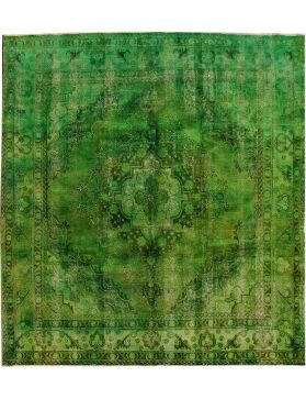Alfombra persa vintage 300 x 285 verde