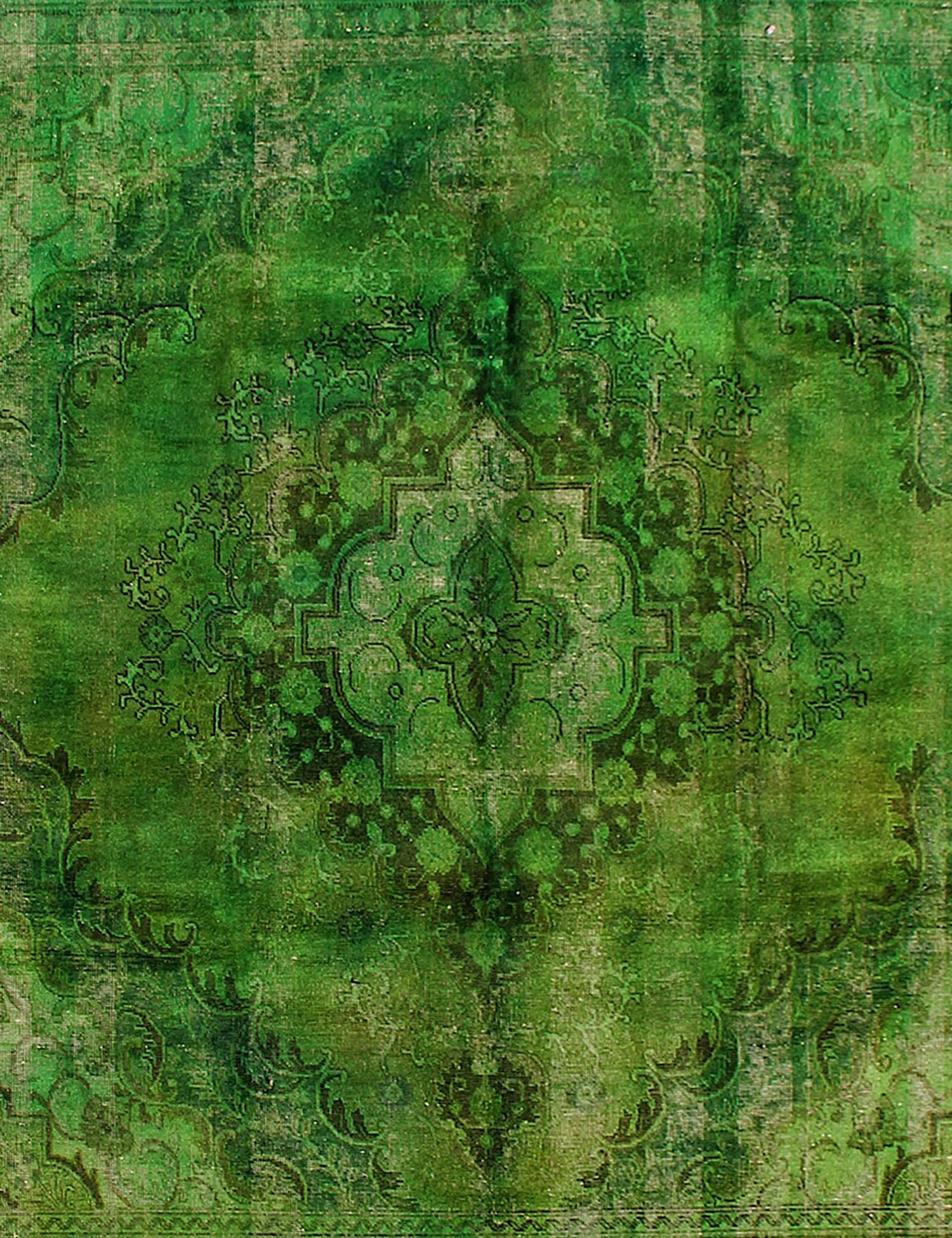 Tapis Persan vintage  vert <br/>300 x 285 cm