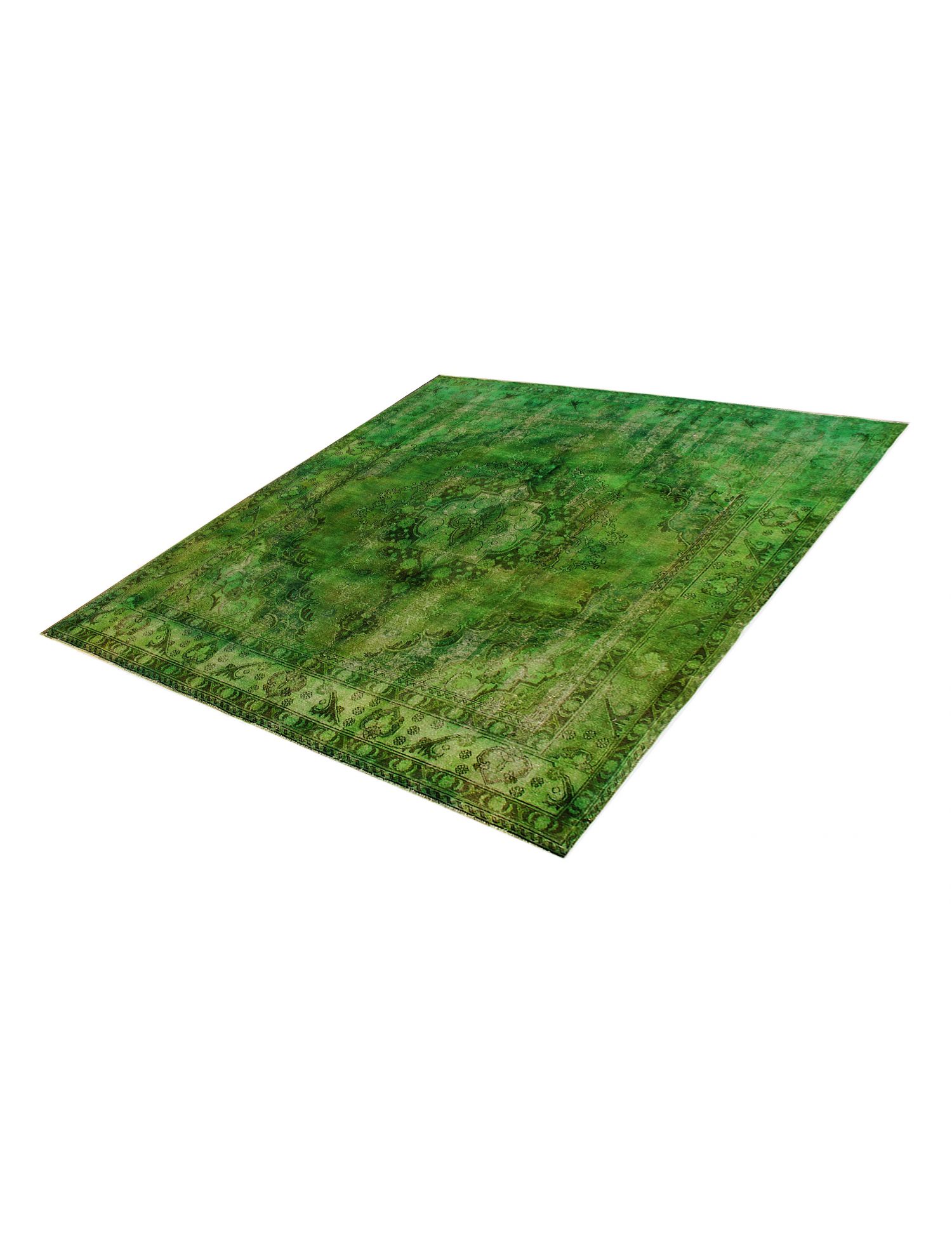 Persischer Vintage Teppich  grün <br/>300 x 285 cm